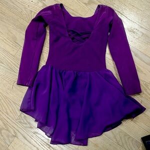 Ballet leotard with skirt and back detail